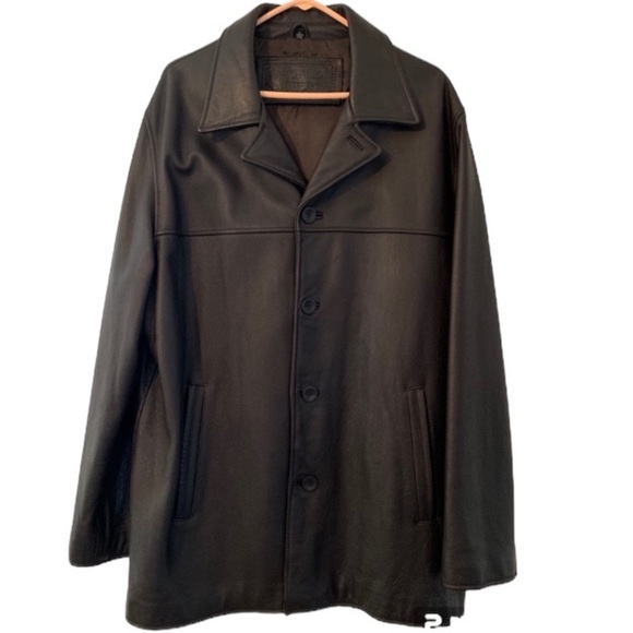 Profilo Classic Leather Jacket - Size L - Picture 1 of 7